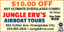 Special Coupon Offer for Jungle Erv&#39;s Airboat Tours - Mangrove Airboat Tour